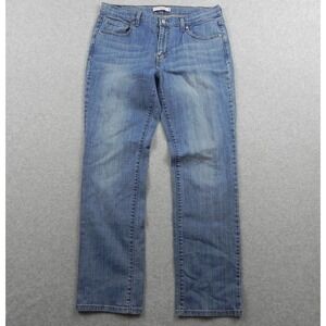 Levi's 505 Jeans Womens 12M Straight Leg Stretch Flex 5-Pocket Denim Medium Blue